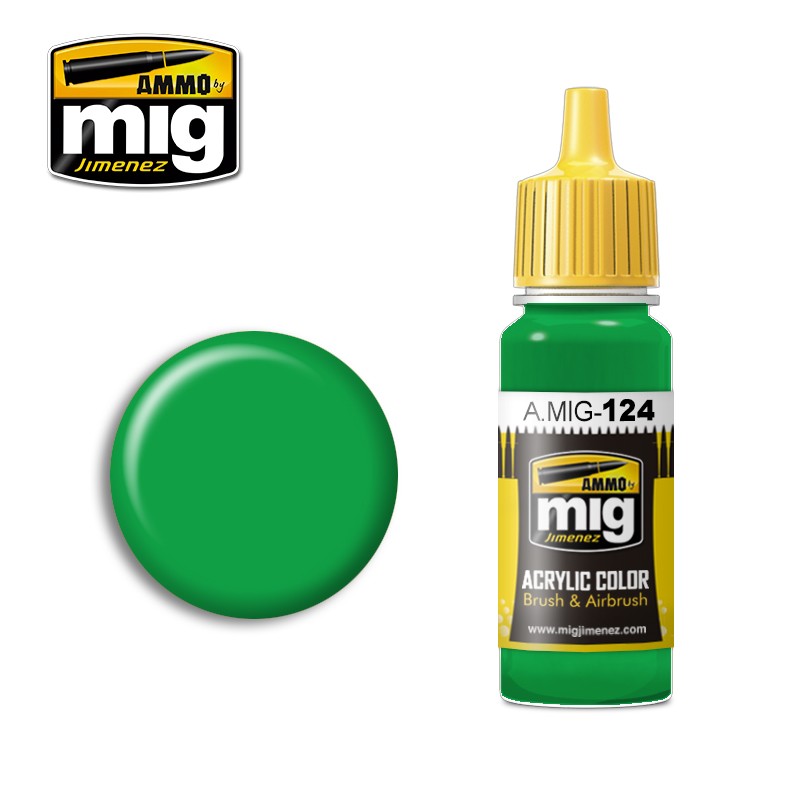 Ammo Mig Jimenez Acrylic 17ml Paint LIME GREEN