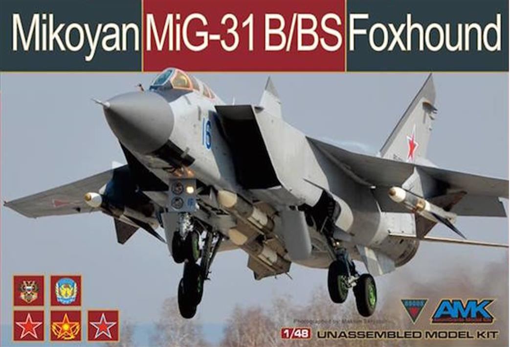 AMK Avantgarde 1/48 Mikoyan MiG-31B Foxhound Russian Fighter AMK88008