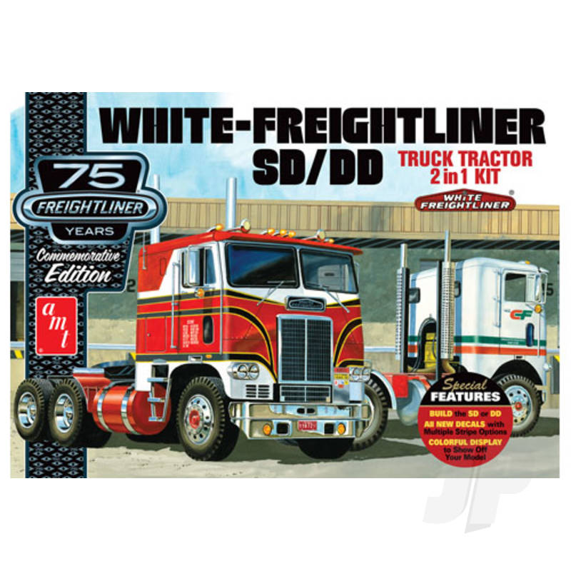 1:25 White Freightliner 2-in-1 SC/DD Cabover Tractor (75th Anniversary)