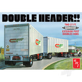 AMT 1/25 Double Header Tandem Van Trailers Kit AMT1132