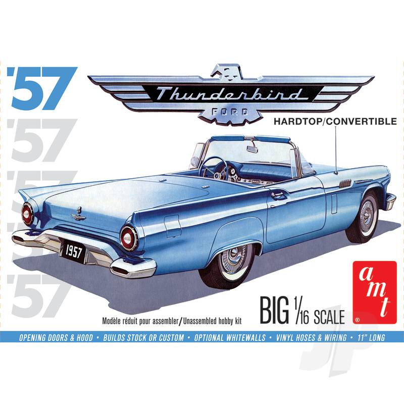 AMT 1/16 1957 Ford Thunderbird 2T Hardtop Convertible kit