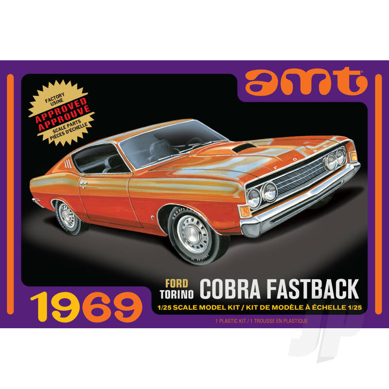 AMT 1/25 1969 Ford Torino Cobra Fastback AMT1217