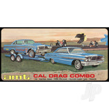 AMT 1/25 Cal Drag Combo 1964 Galaxie AWB Falcon & Trailer Kits