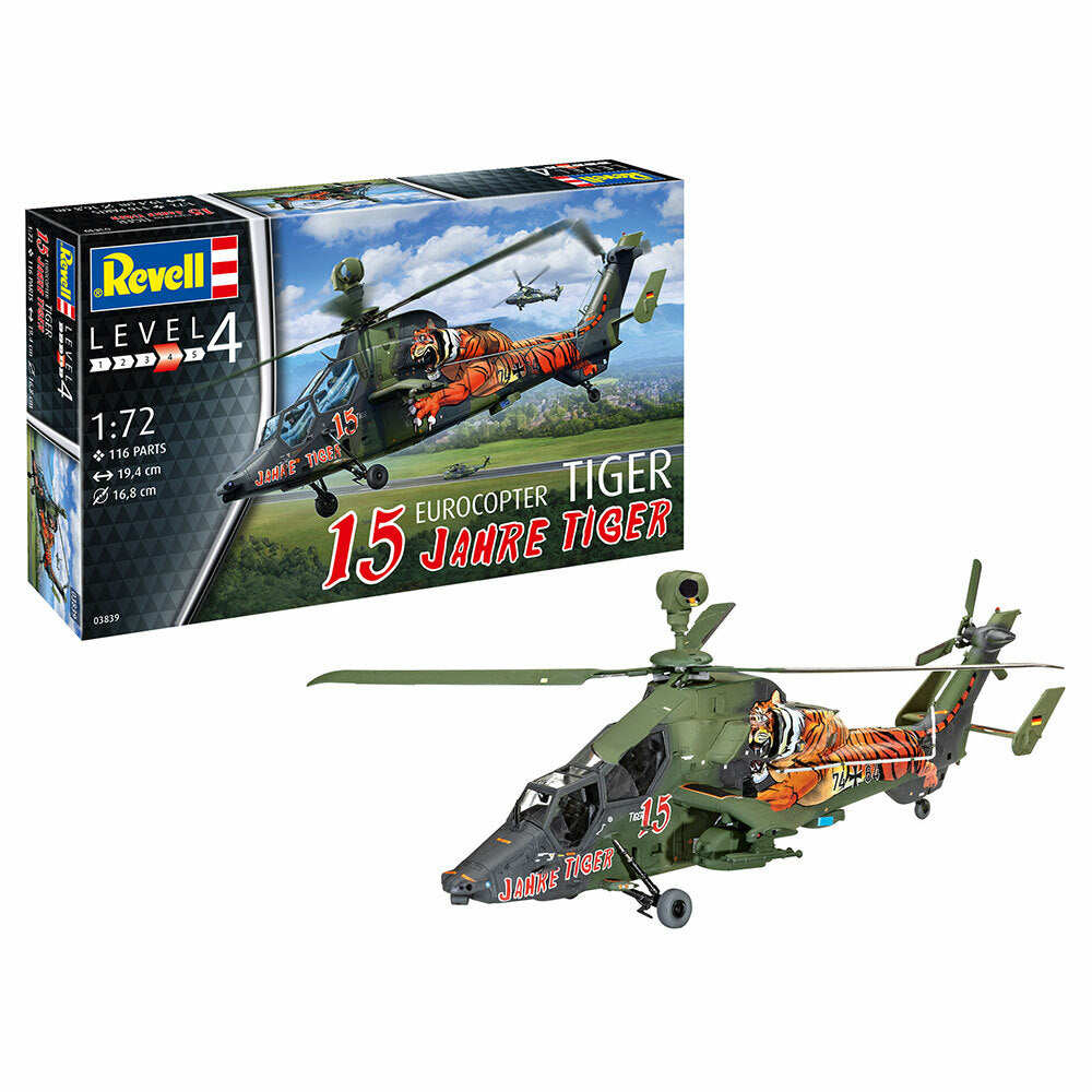 Revell 03839 Eurocopter Tiger 15 Years Tiger 1:72 Plastic Model Kit