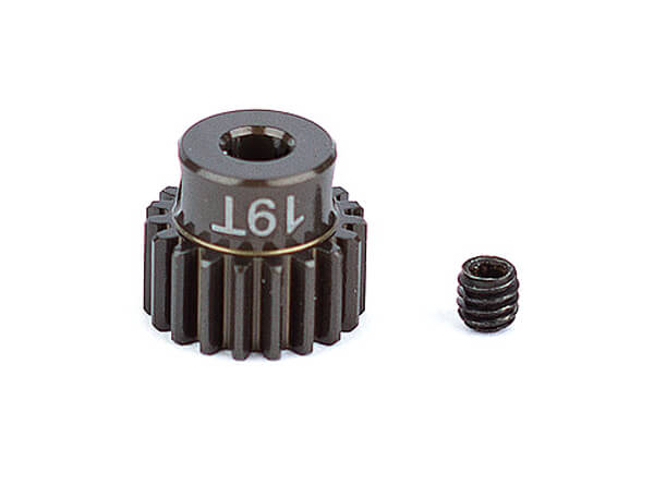 ASSOCIATED FACTORY TEAM ALUM. PINION GEAR 19T 48DP 1/8 SHAFT