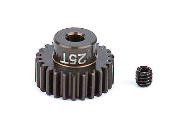 ASSOCIATED FACTORY TEAM ALUM. PINION GEAR 25T 48DP 1/8 of an Inch SHAFT