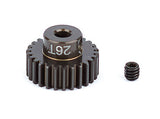 ASSOCIATED FACTORY TEAM ALUM. PINION GEAR 26T 48DP 1/8 of an Inch SHAFT