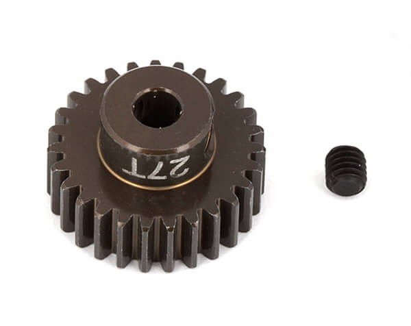 ASSOCIATED FACTORY TEAM ALUM. PINION GEAR 27T 48DP 1/8 of an Inch SHAFT