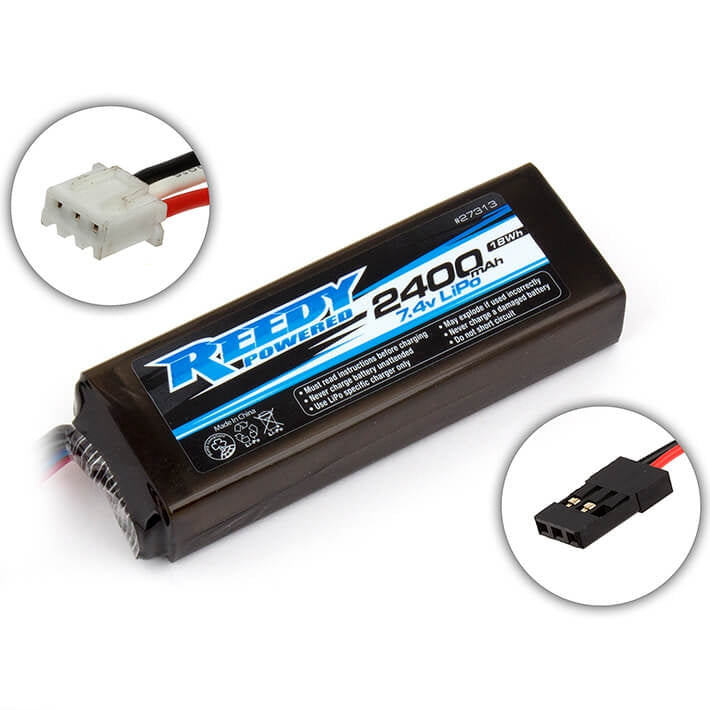 REEDY LIPO PRO TX/RX 2400MAH7.4V FLAT