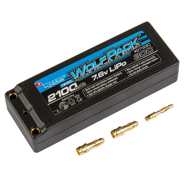 REEDY WOLFPACK HV-LIPO 2100MAH30C 7.6V HARD CASE