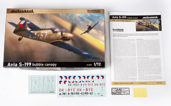 Eduard 1/72 Avia S-199 Bubble Canopy ProfiPACK Edition 70151