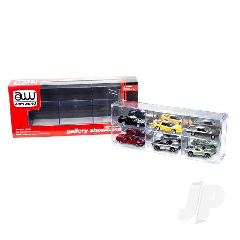 Six Car Interlocking Display Case