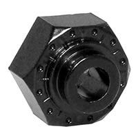 AXIAL ALUMINUM HEX HUB 12MM BLACK (4)