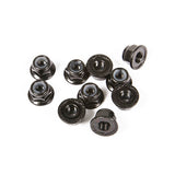 AXIAL SERRATED NYLON LOCK NUT BLACK 4MM (10)