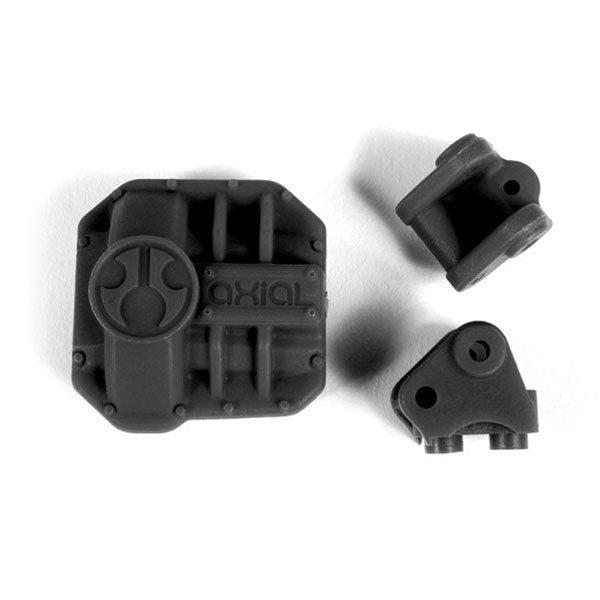 AXIAL AR44 DIFF COVER & LINK MOUNTS BLACK