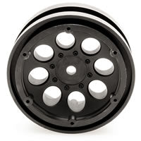 AXIAL 8-HOLE 1.9 inch BEADLOCK WHEEL BLACK (2)