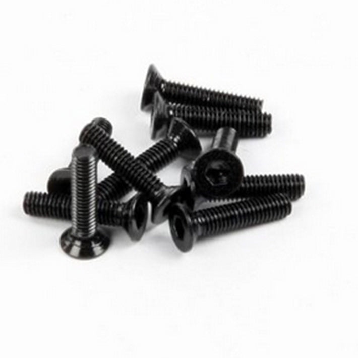 AXIAL FLAT HEAD SCREW M2.6X12MM BLACK (10)