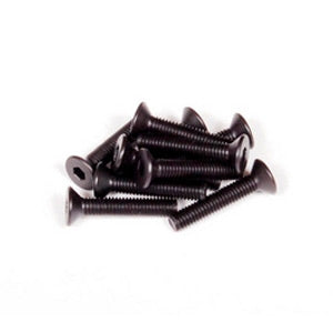 AXIAL HEX SOCKET FLAT HEAD M3X16MM BLACK (10)