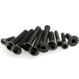 AXIAL HEX FLAT HEAD M3X8MM BLACK (10)