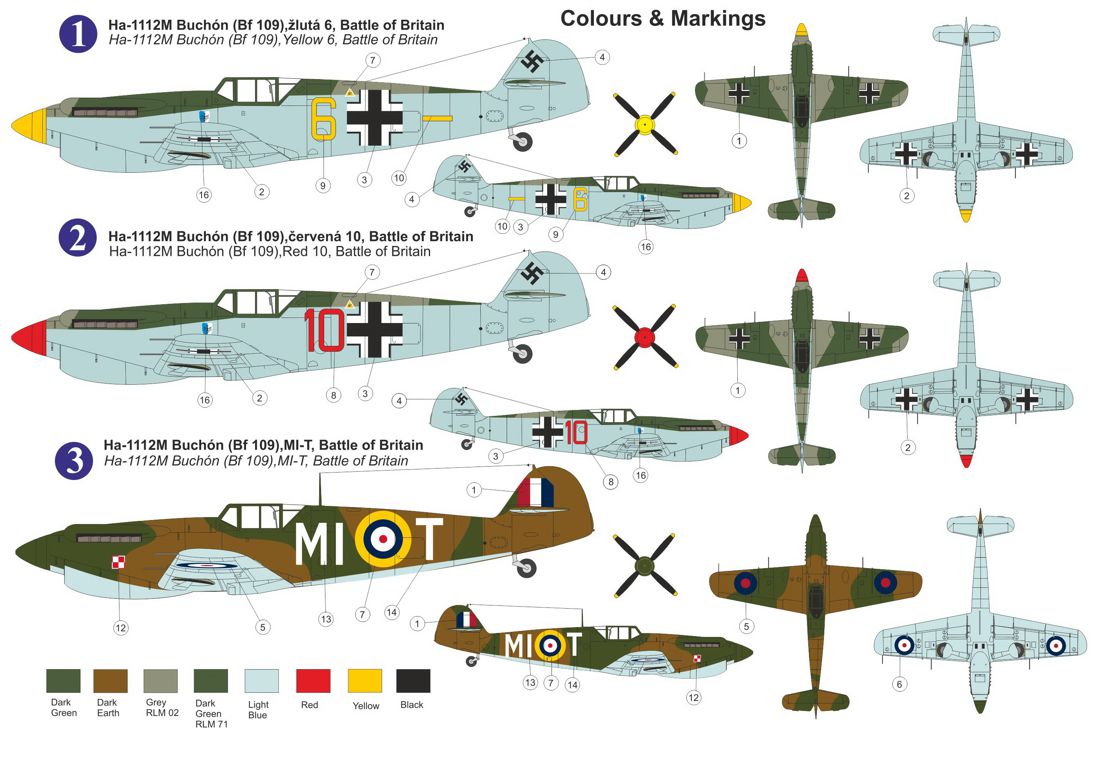 AZ Model 1/72 Hispano HA-1112M-1L Buchon Movie Star 7669