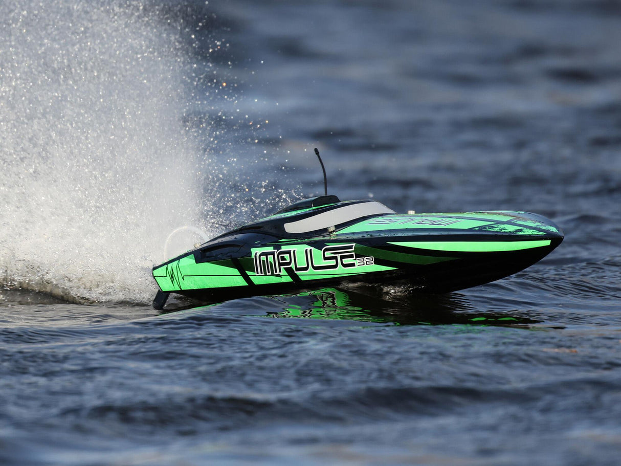 Proboat Impulse 32 Brushless Deep-V RTR with Smart - Black/Green