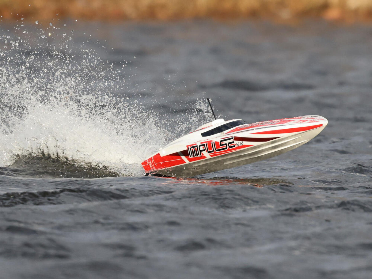 Proboat Impulse 32 Brushless Deep-V RTR with Smart -White/Red