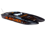 Blackjack 42 Inches 8S Brushless Catamaran RTR: Black/Orange