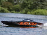 Blackjack 42 Inches 8S Brushless Catamaran RTR: Black/Orange