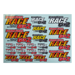 BYRON 220mm x 158mm GEN2 RACE DECAL