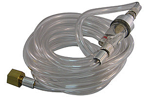 10ft. clear hose with transparent in-line drainable water-trap 1/4 Inch  Fitting with integrated Propel Regulator Fitting on one end
