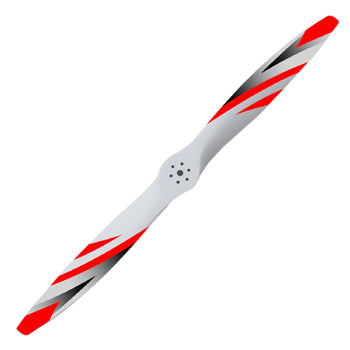 BERNO TECH 18 x 8 Painted Beech Wood (RED/BLACK/WHITE) Prop.