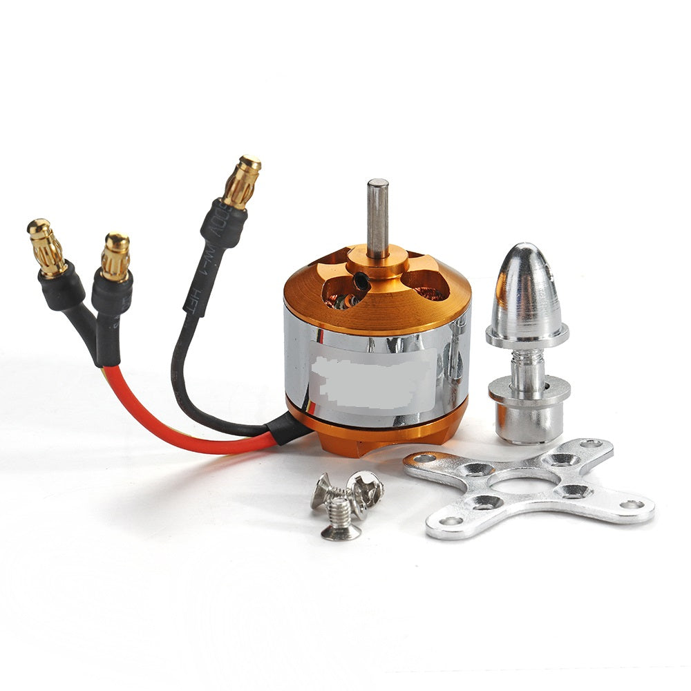 Brushless Motor 2212/7T 2450KV With Mount adapter and Plugs