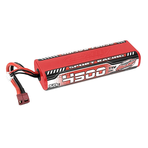 CORALLY SPORT RACING 50C LIPOBATTERY 4500MAH 7.4V ROUND 2S