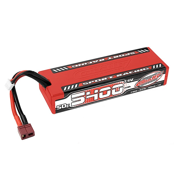 CORALLY SPORT RACING 50C LIPOBATTERY 5400MAH 7.4V STICK 2S