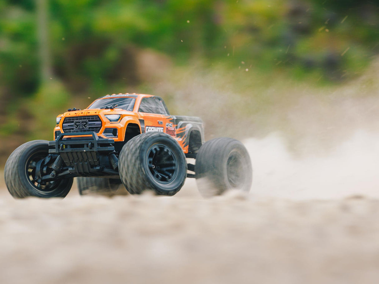 Arrma Granite Boost 4X2 550 Mega 1/10 2WD MT - Orange with Battery and Charger