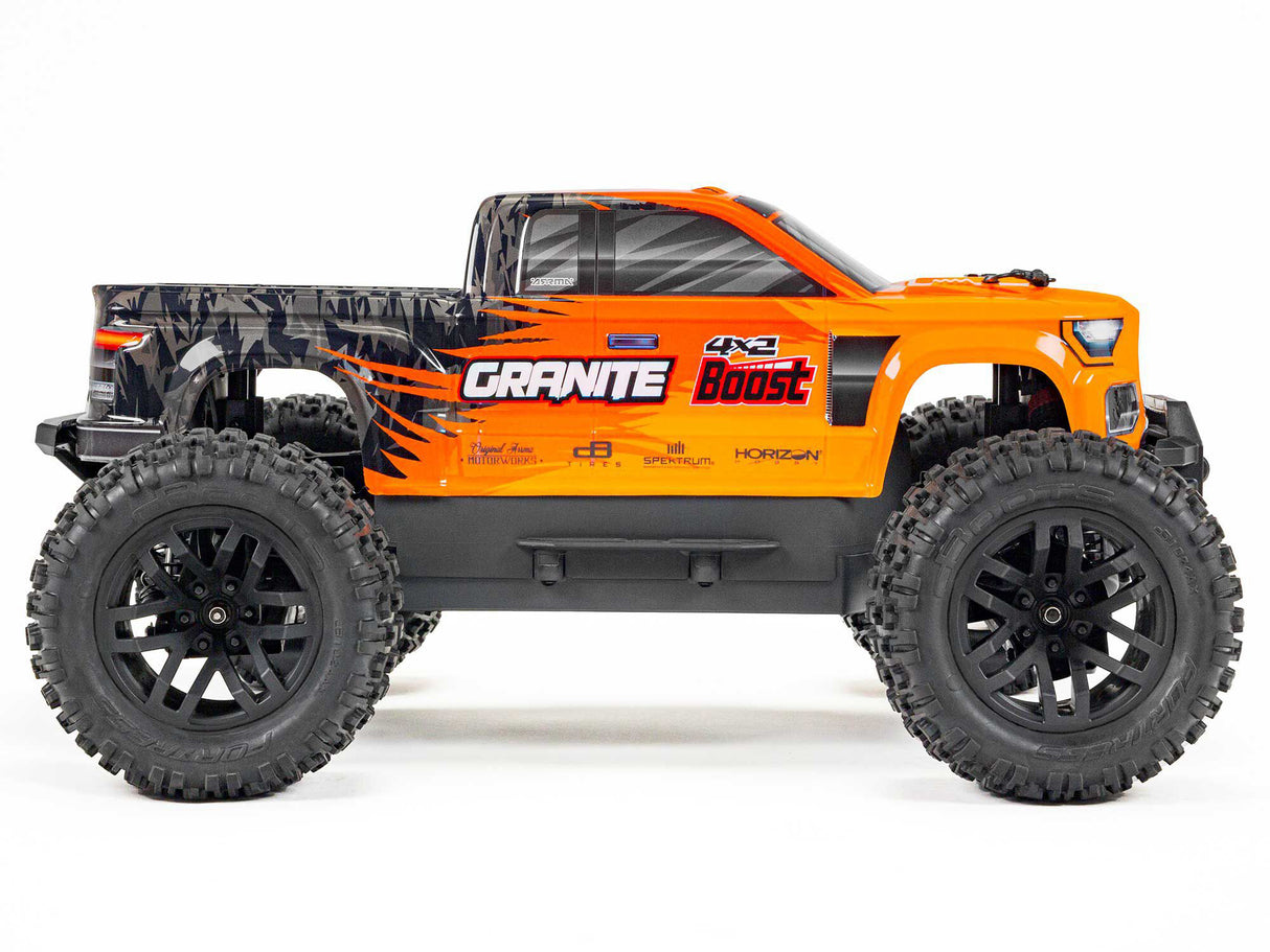 Arrma Granite Boost 4X2 550 Mega 1/10 2WD MT - Orange with Battery and Charger