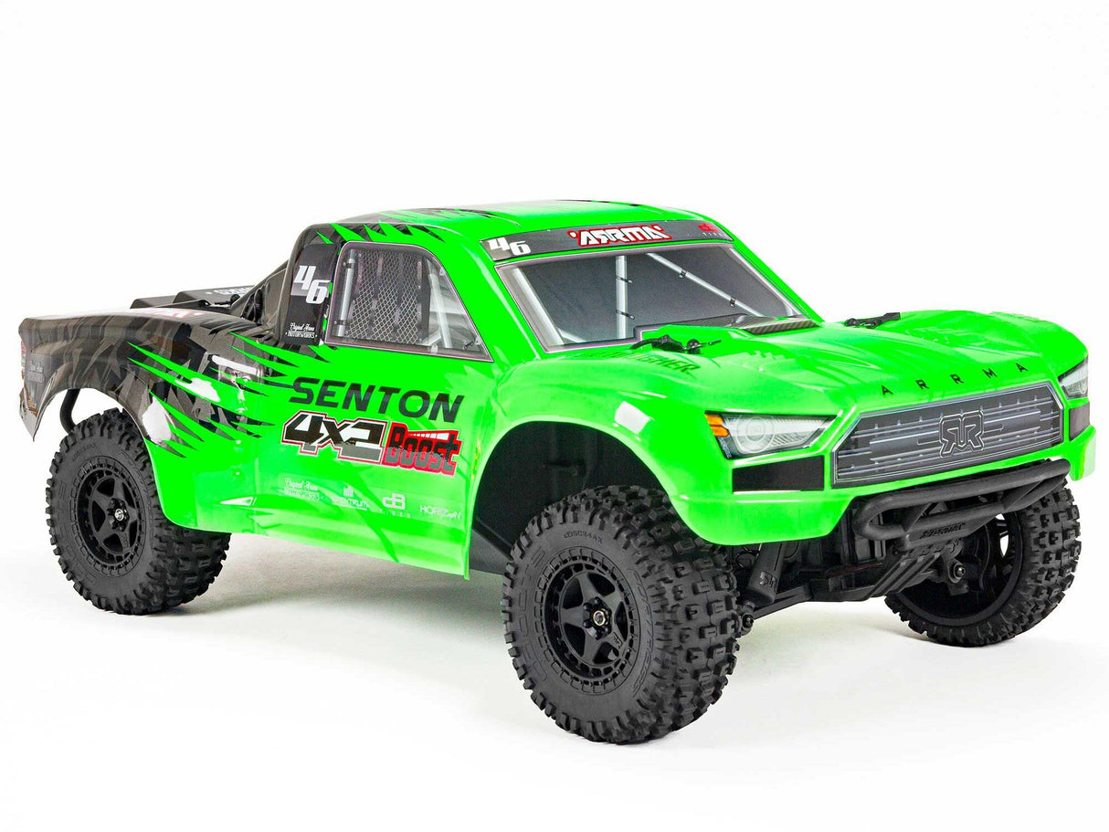 Arrma Senton Boost 4X2 550 Mega 1/10 2WD SC - Green with Battery and Charger