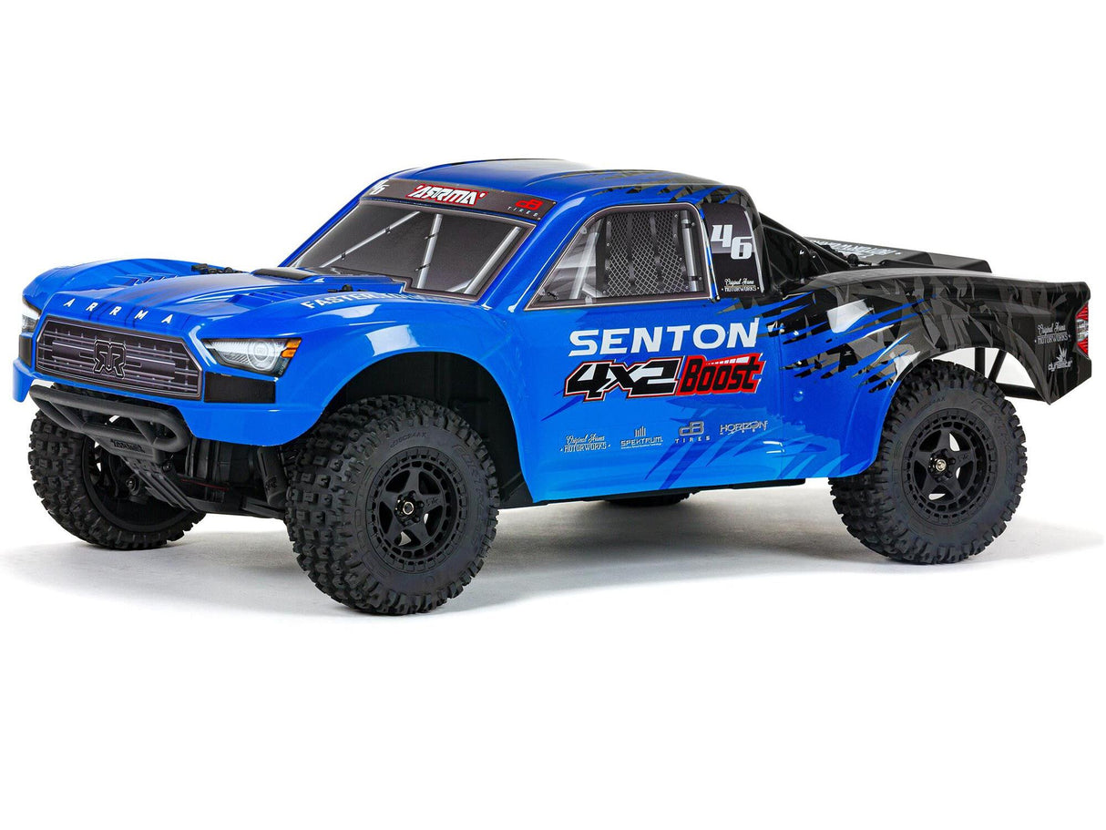 Arrma Senton Boost 4X2 550 Mega 1/10 2WD SC - Blue with Battery and Charger