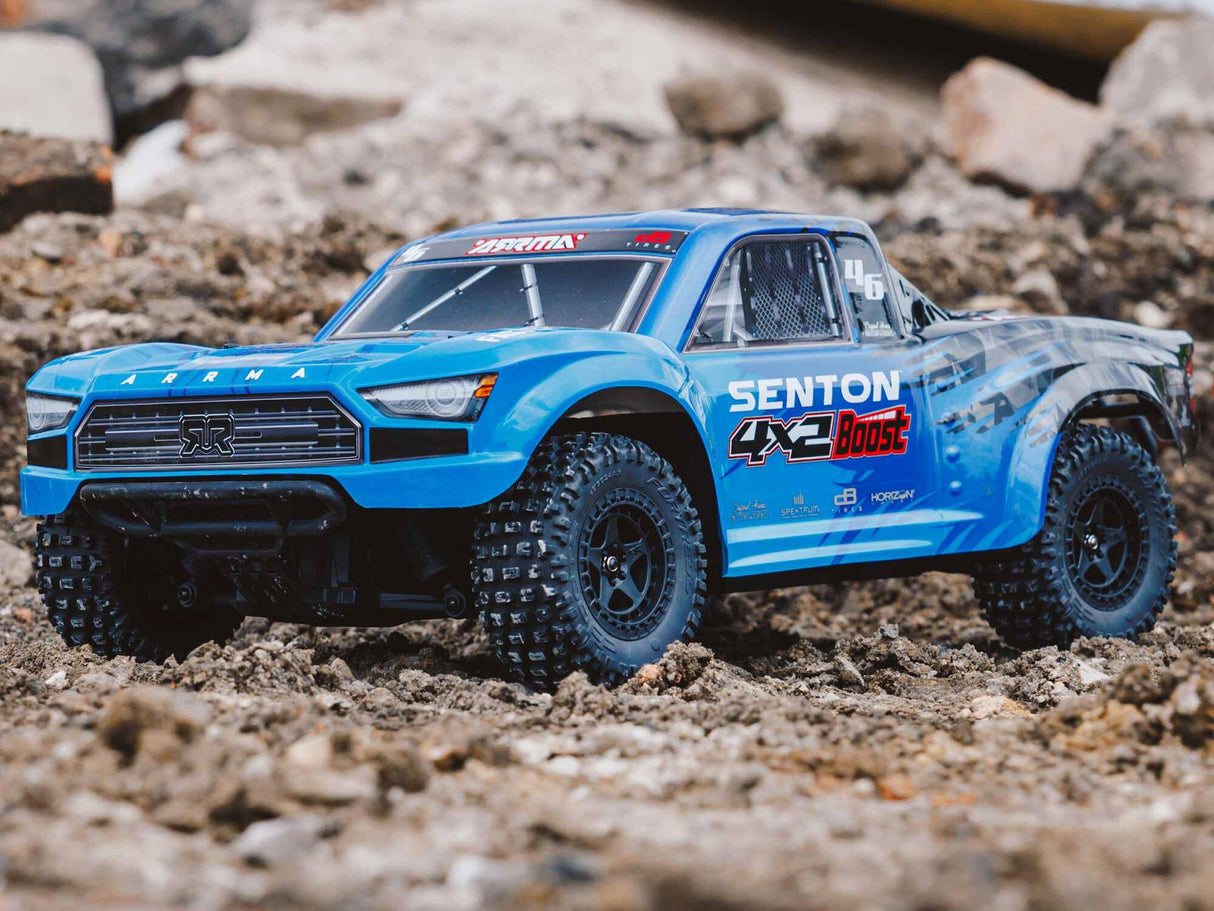 Arrma Senton Boost 4X2 550 Mega 1/10 2WD SC - Blue with Battery and Charger