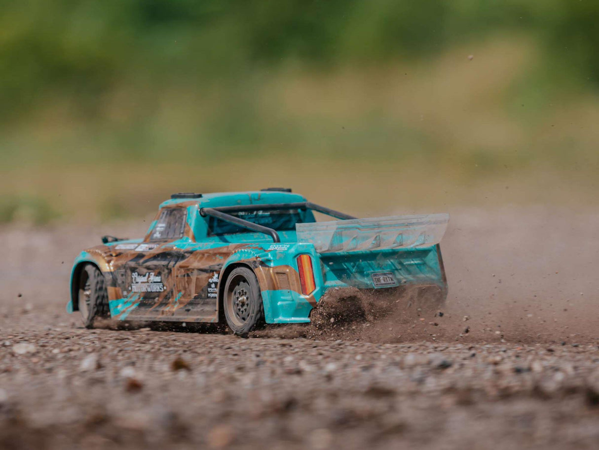 Arrma INFRACTION 4X4 1/8 MEGA Resto-Mod Truck RTR Int -  Teal/Bronze