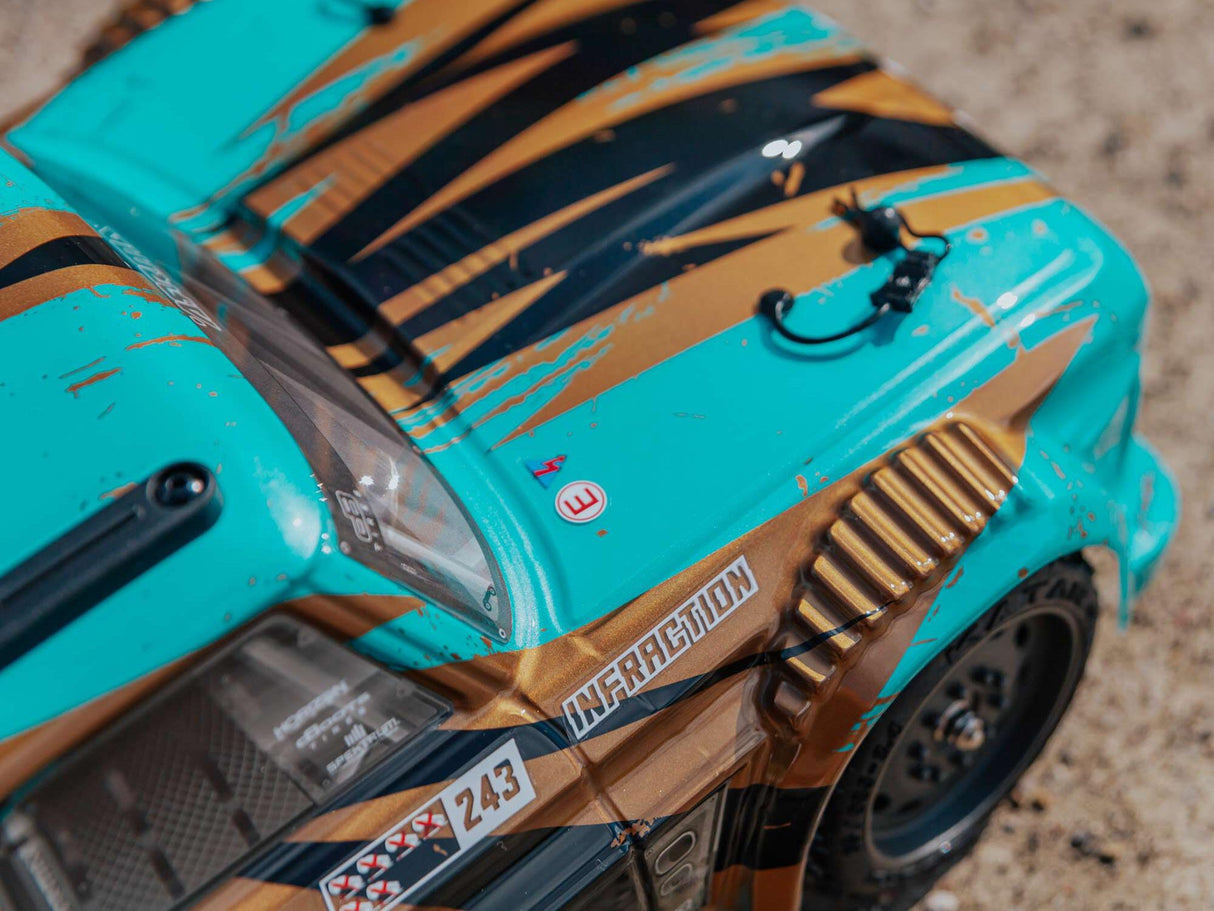 Arrma INFRACTION 4X4 1/8 MEGA Resto-Mod Truck RTR Int -  Teal/Bronze