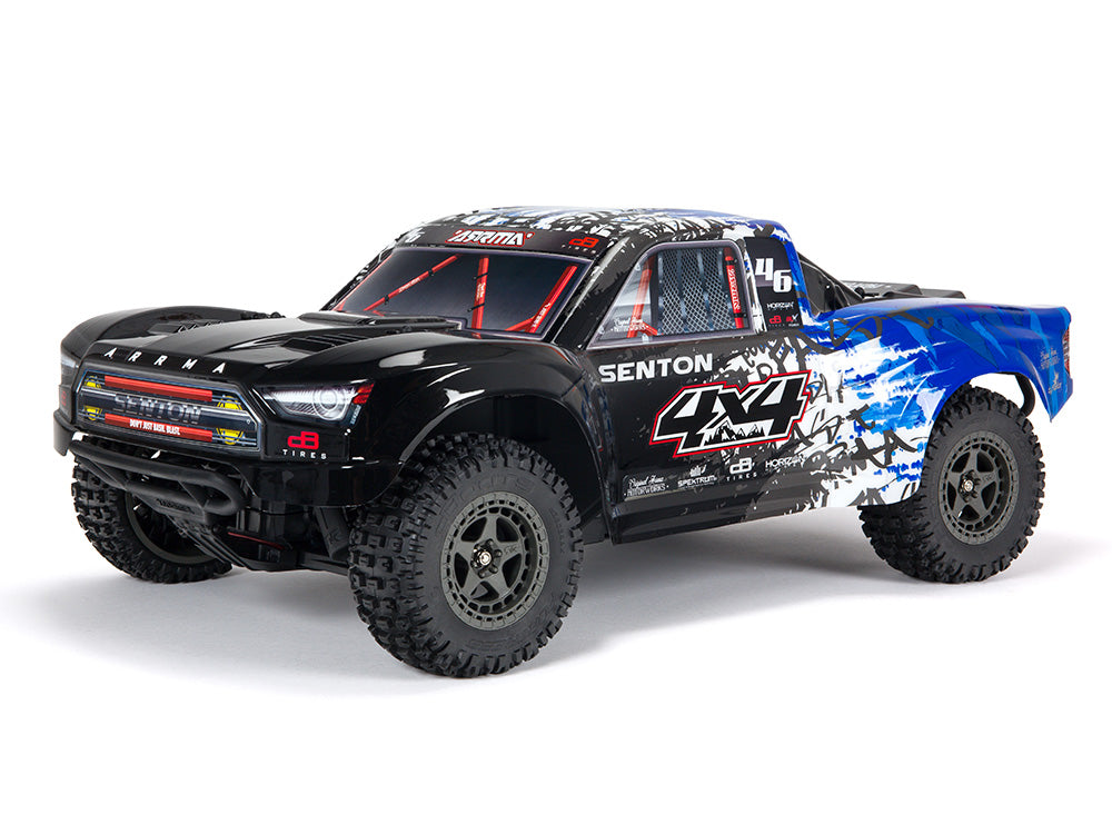 Arrma Senton 4X4 3S BLX Firma SLT3 Short Course Truck Ready to Run - Blue/Black