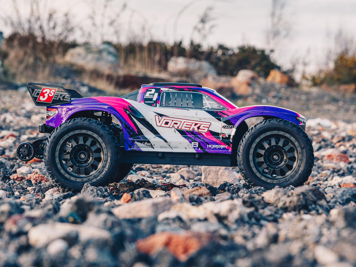 Arrma VORTEKS 4X4 3S BLX 1/10 Stadium Truck RTR Purple