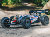 Arrma 1/8 TLR Tuned TYPHON 6S 4WD BLX Buggy Ready to Run - Red/Blue