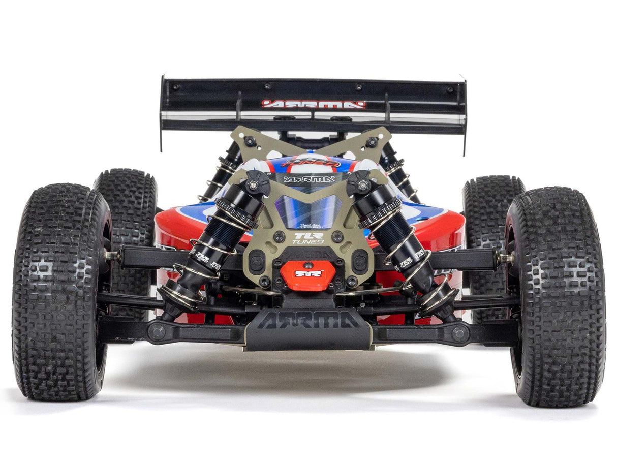 Arrma 1/8 TLR Tuned TYPHON 6S 4WD BLX Buggy Ready to Run - Red/Blue