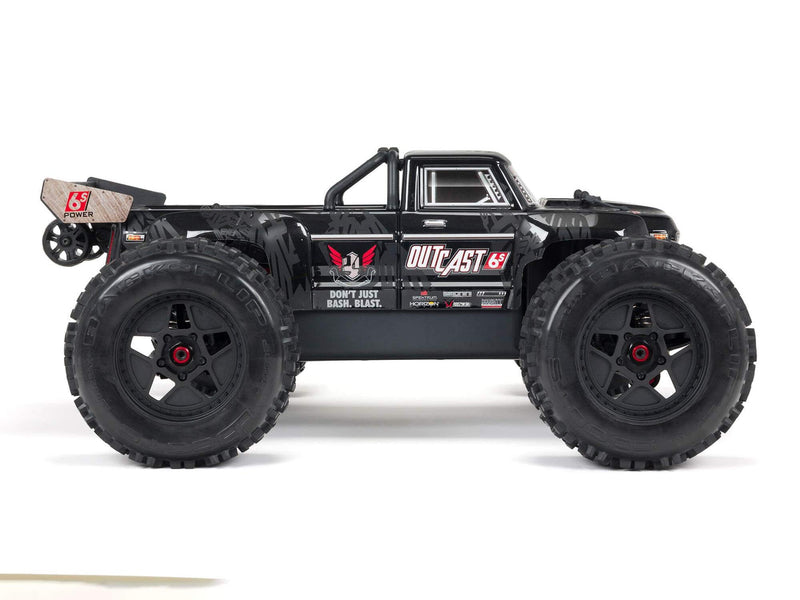 Arrma 1/8 OUTCAST 6S BLX 4WD EXtreme Bash Stunt Truck RTR - Black