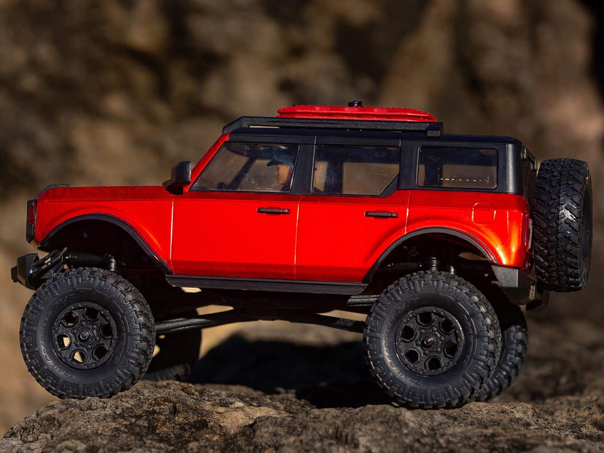 Axial 1/24 SCX24 2021 Ford Bronco 4WD Truck Brushed RTR - Red