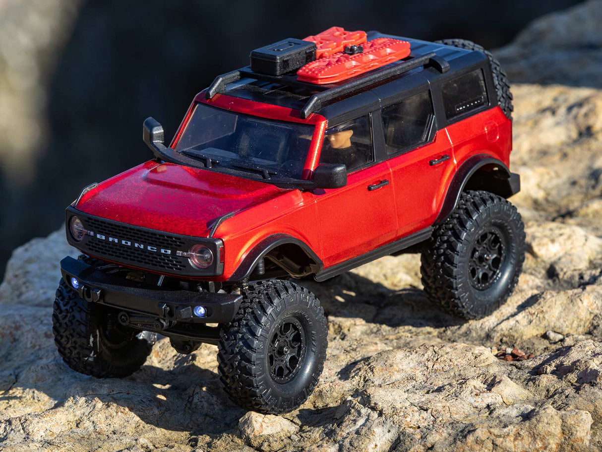 Axial 1/24 SCX24 2021 Ford Bronco 4WD Truck Brushed RTR - Red