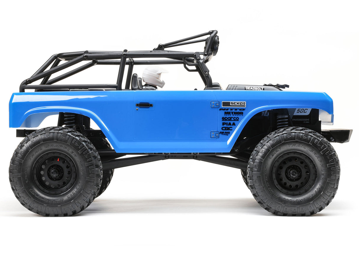 Axial 1/10 SCX10 II Deadbolt 4WD Brushed Ready to Run - Blue