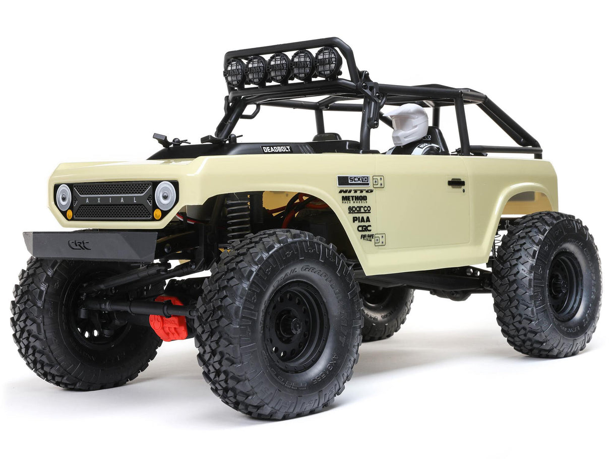 Axial 1/10 SCX10 II Deadbolt 4WD Brushed Ready to Run - Tan